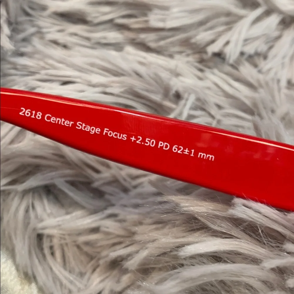 🌹Peepers Center Stage • Oversized Bold Red Cat Eye Reading Glasses +2.50 w/case